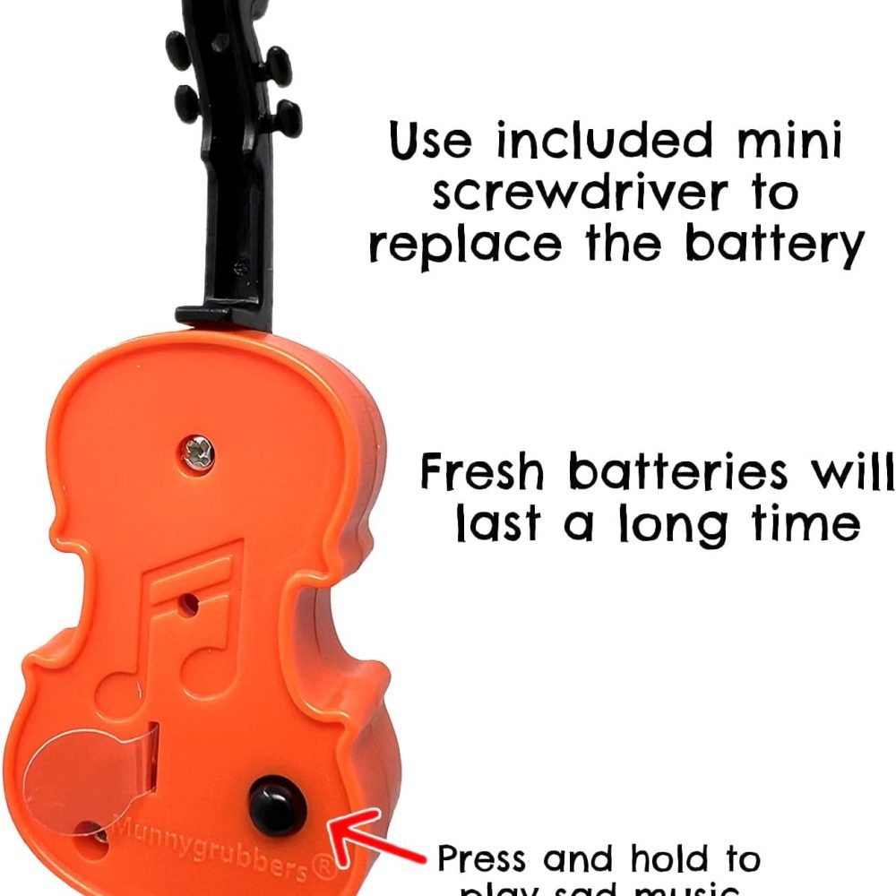 MunnyGrubbers - Original World's Smallest Violin Toy Keychain With Playable Sad Music - Tiny Mini Violin Keychain with Sound - Image 5