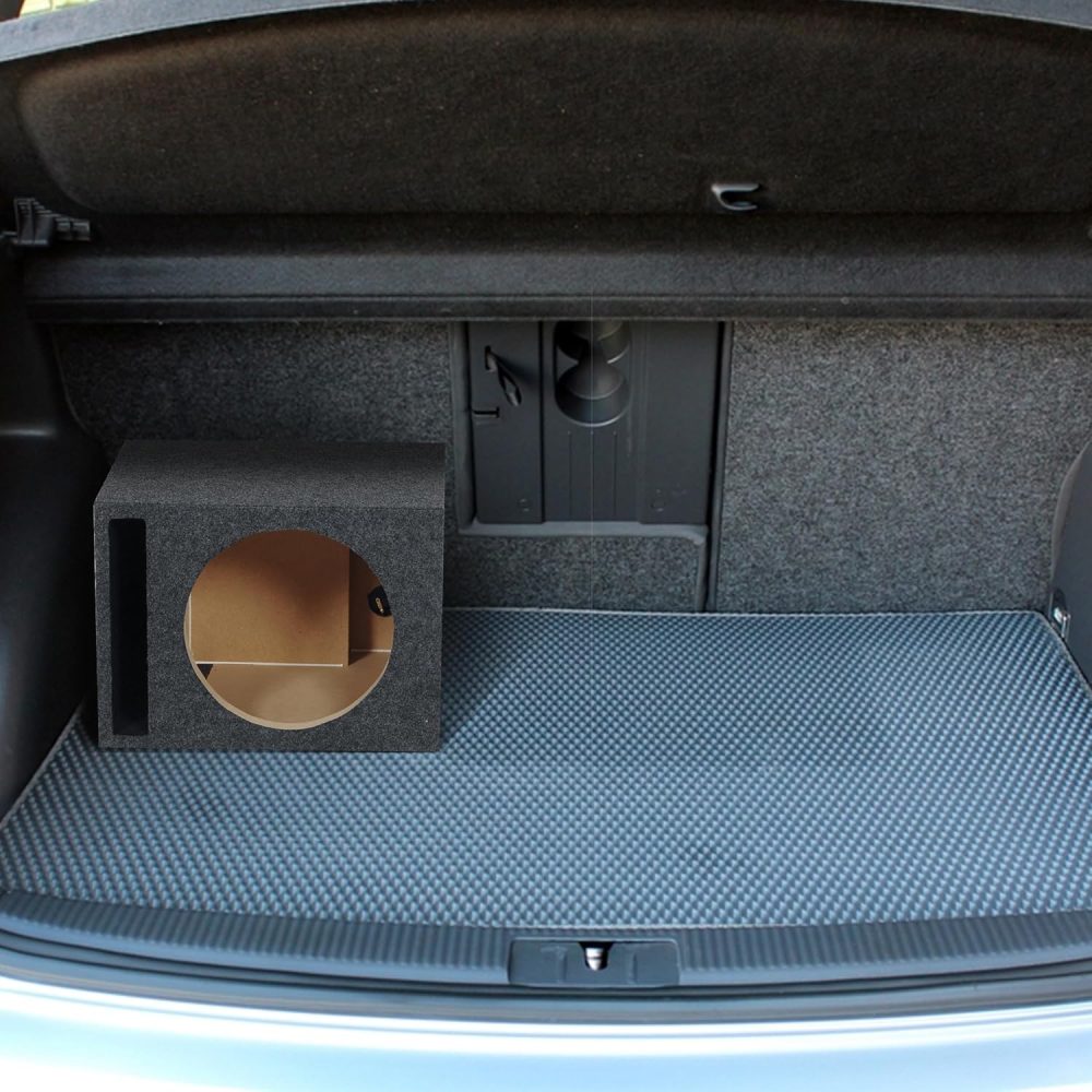 QPower 10 Inch Subwoofer Box, Vented Speaker Box for In-Car Audio - Image 6