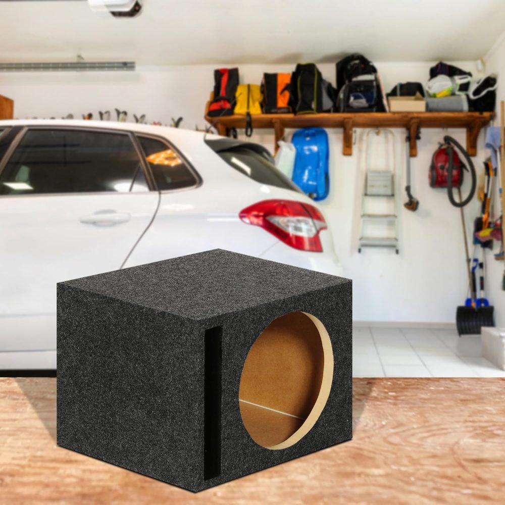 QPower 10 Inch Subwoofer Box, Vented Speaker Box for In-Car Audio - Image 7